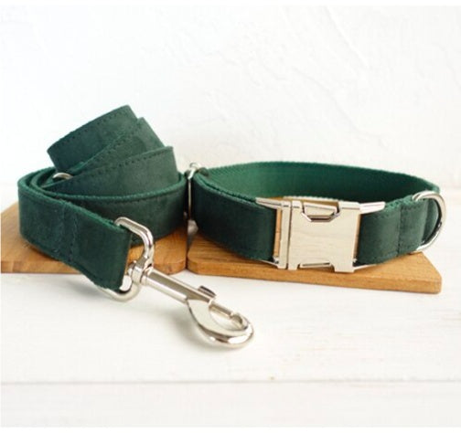 MUTTCO pet collar bow traction set - fancy design