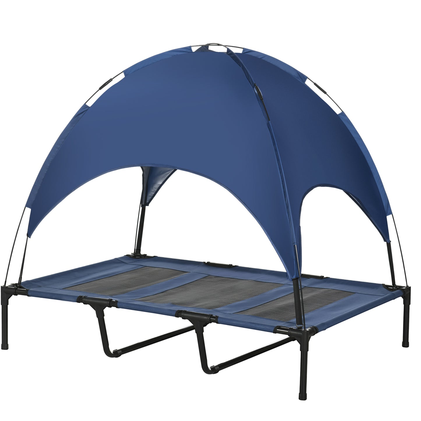 Elevated Portable Dog Cot Cooling Pet Bed with UV Protection