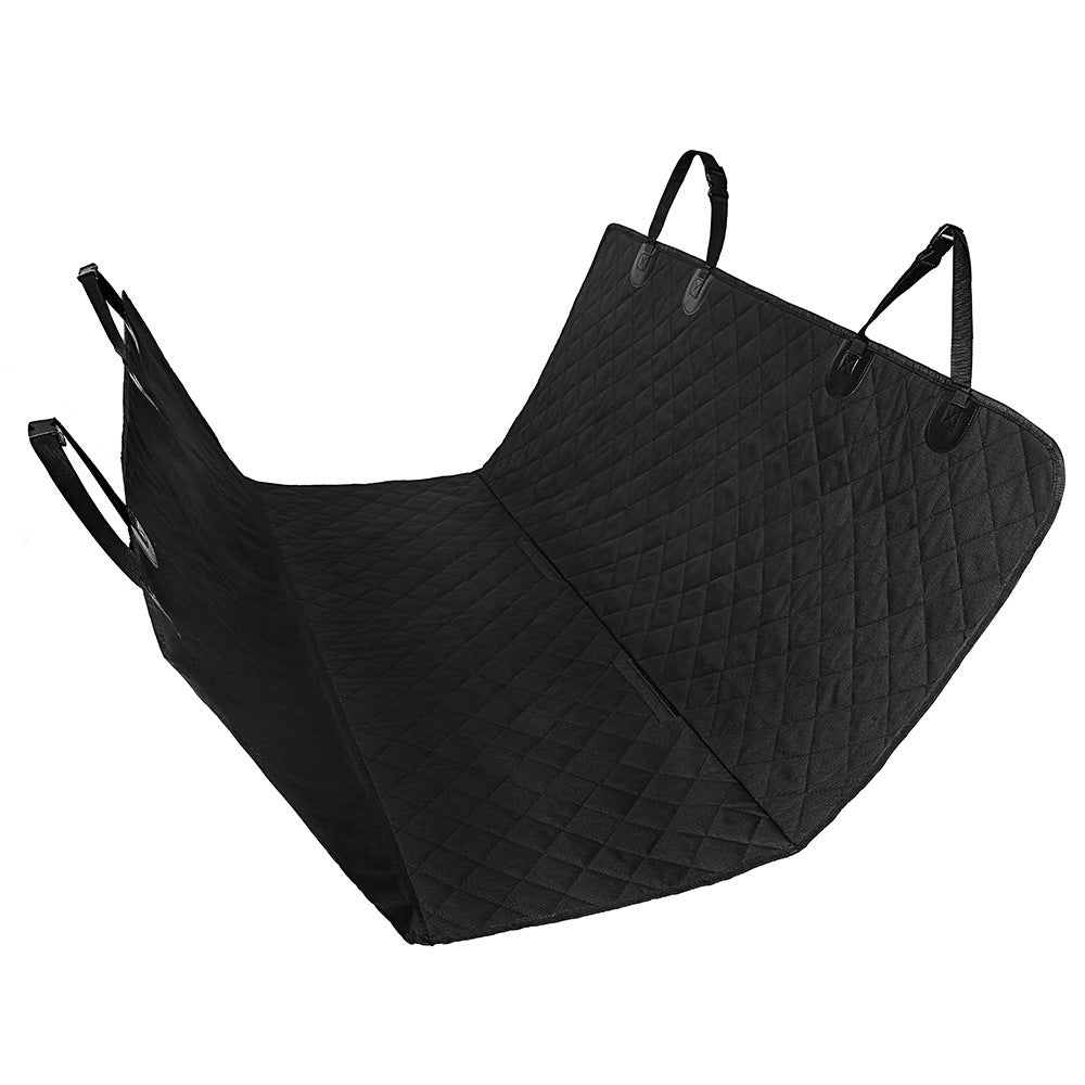 Dog Car Seat Cover - Safety Protector With Zipper And Pocket For Travel