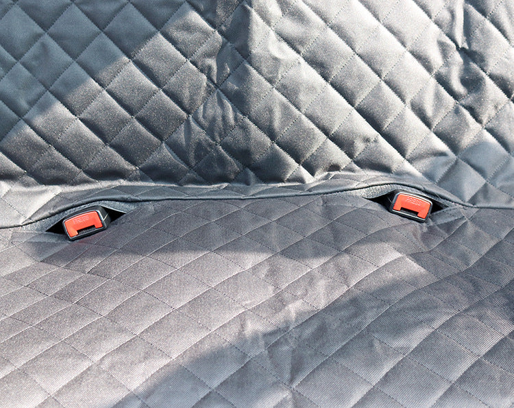 Dog Car Seat Cover - Safety Protector With Zipper And Pocket For Travel