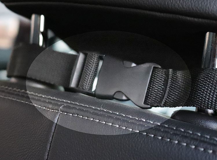 Dog Car Seat Cover - Safety Protector With Zipper And Pocket For Travel