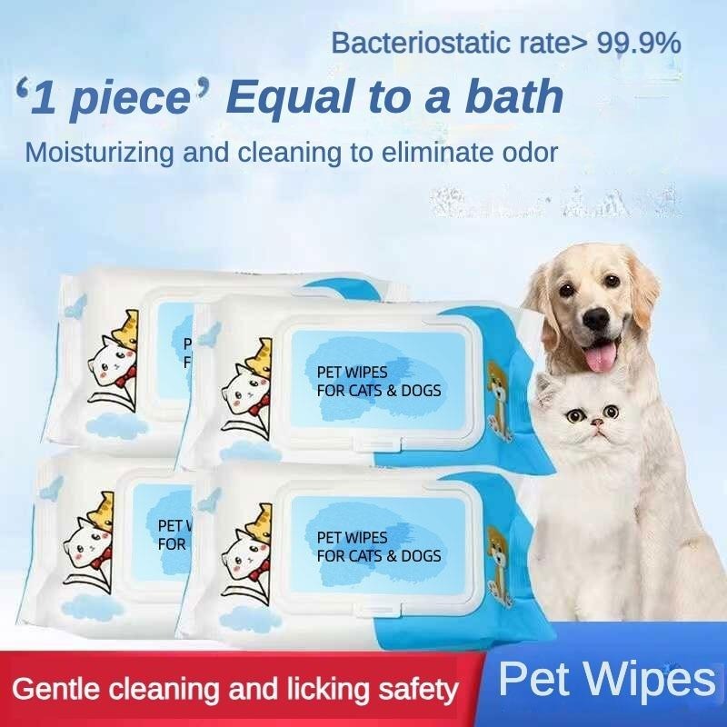 Pet Wet Wipes For Paws And Butt Care