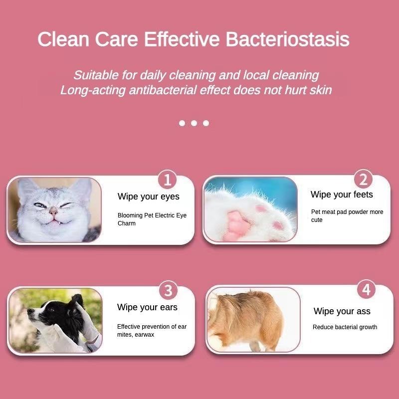 Pet Wet Wipes For Paws And Butt Care
