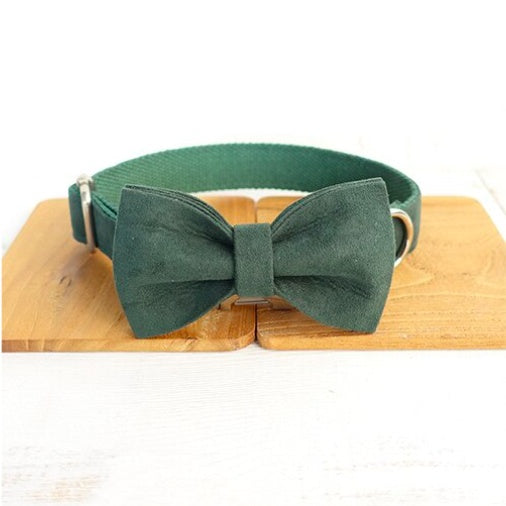 MUTTCO pet collar bow traction set - fancy design