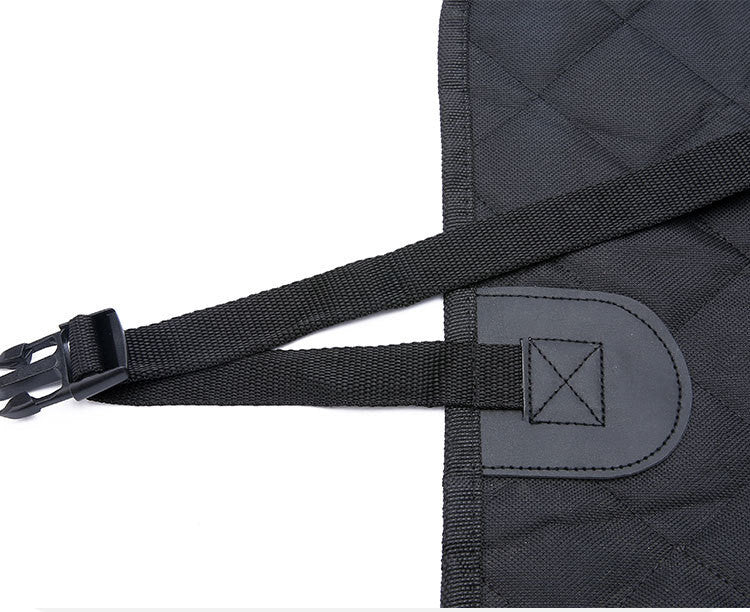 Dog Car Seat Cover - Safety Protector With Zipper And Pocket For Travel