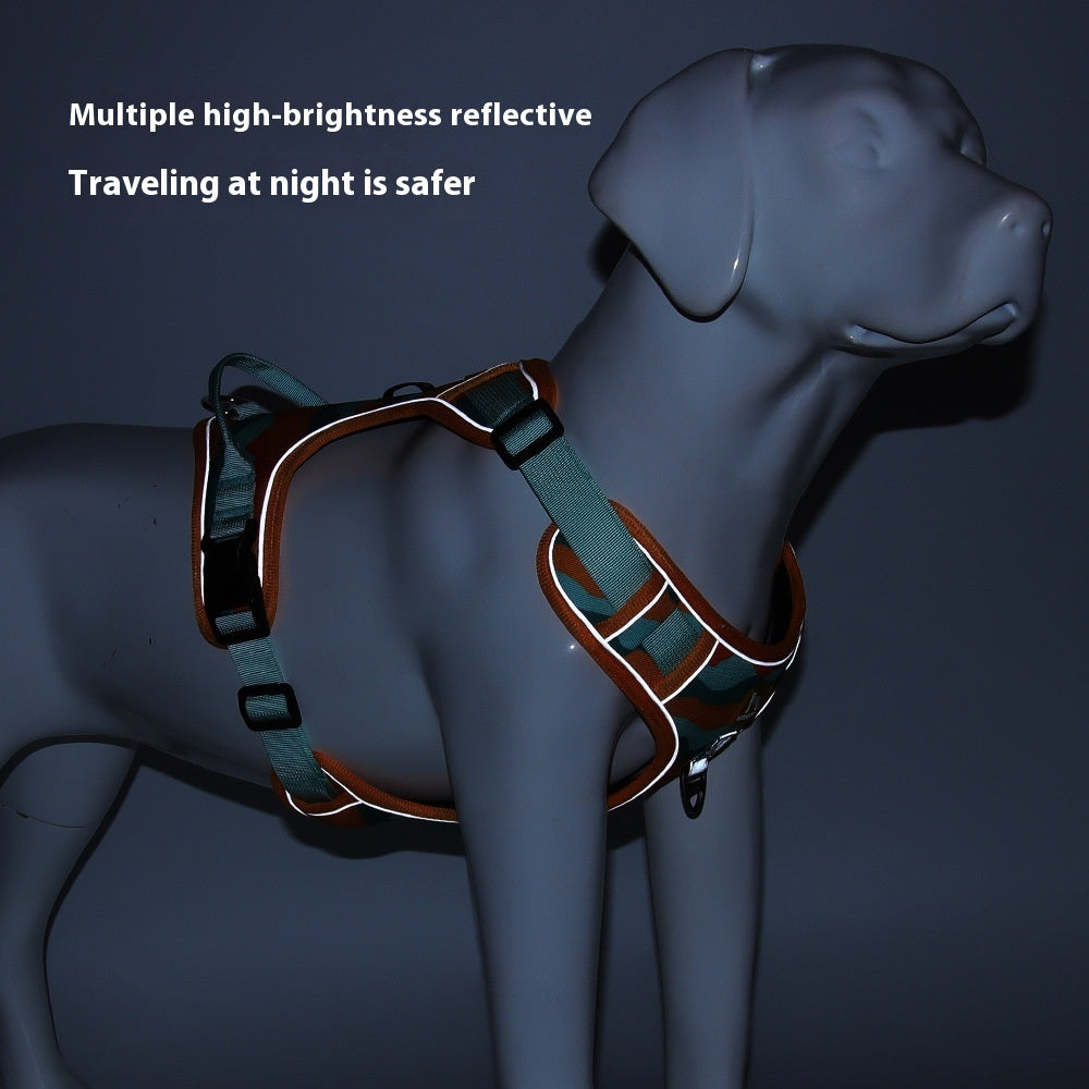 No-pull harness Fancy design - Dog Reflective Commuter Hand Holding Rope